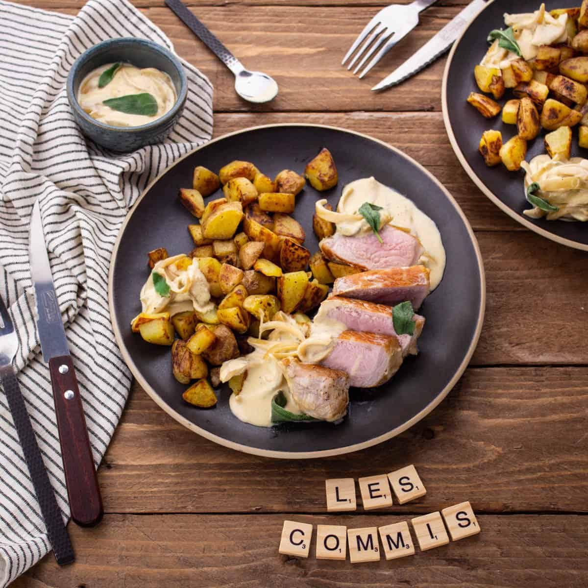 Longe de Porc à la Crème de Sauge