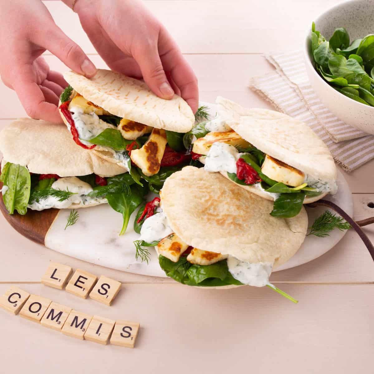Pita à l’Halloumi & Piquillos