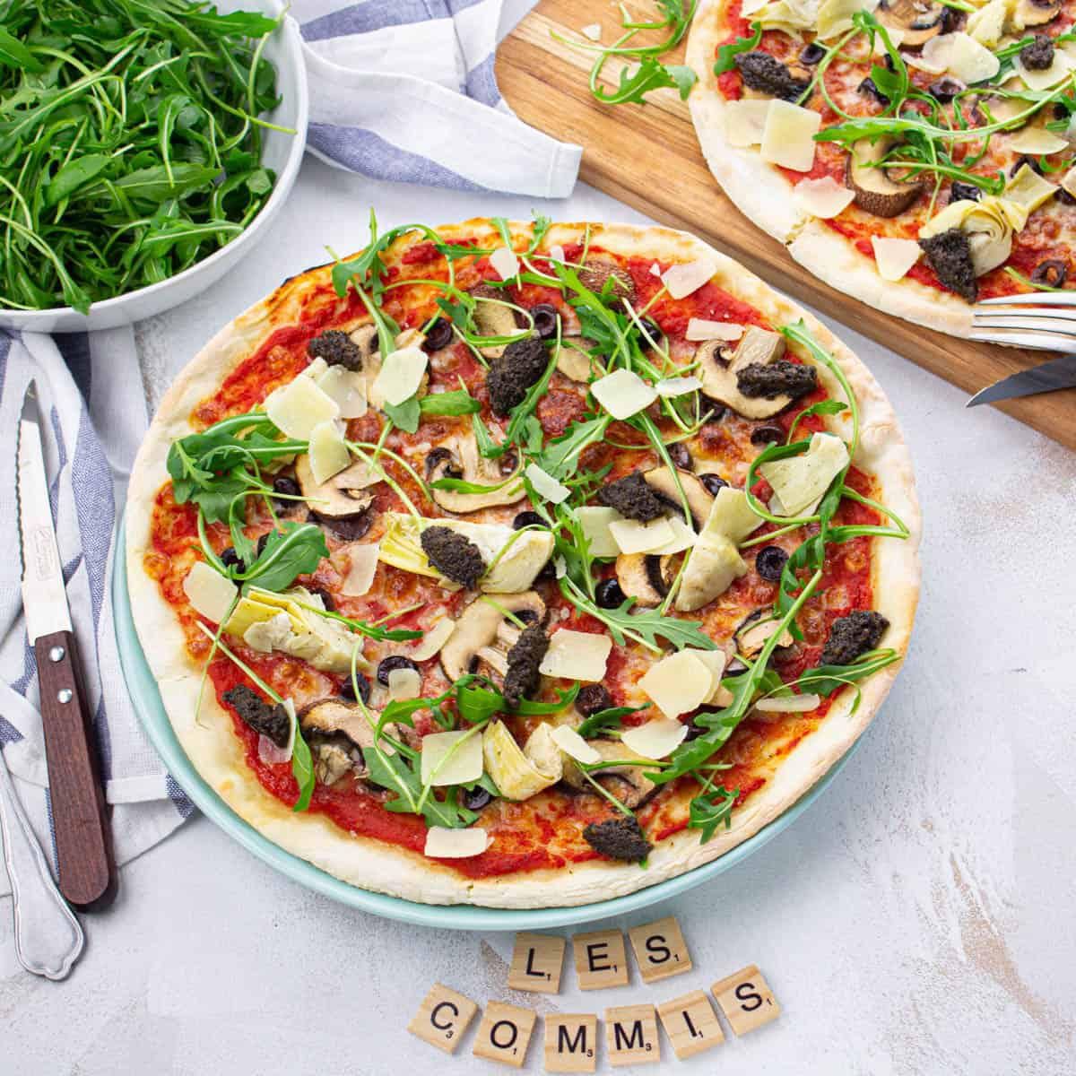 Pizza Primavera à la Crème de Truffe
