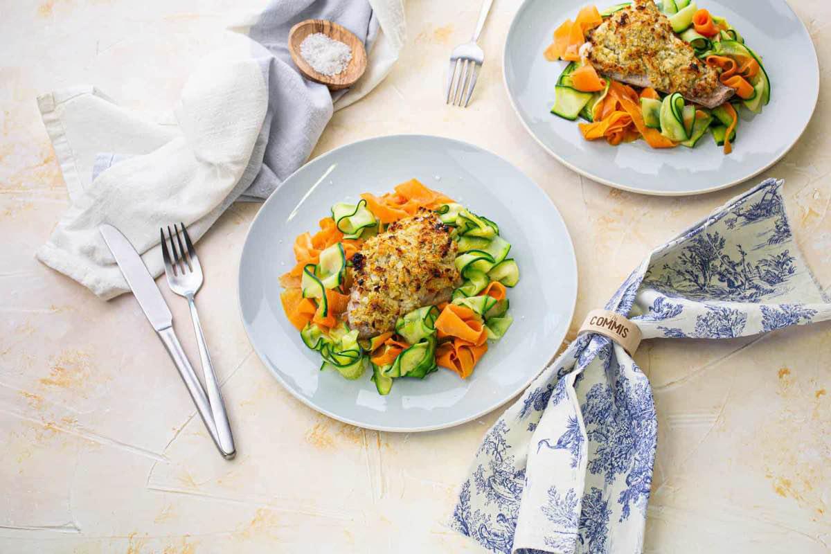 Poisson de la Criée au Crumble d'Artichaut
