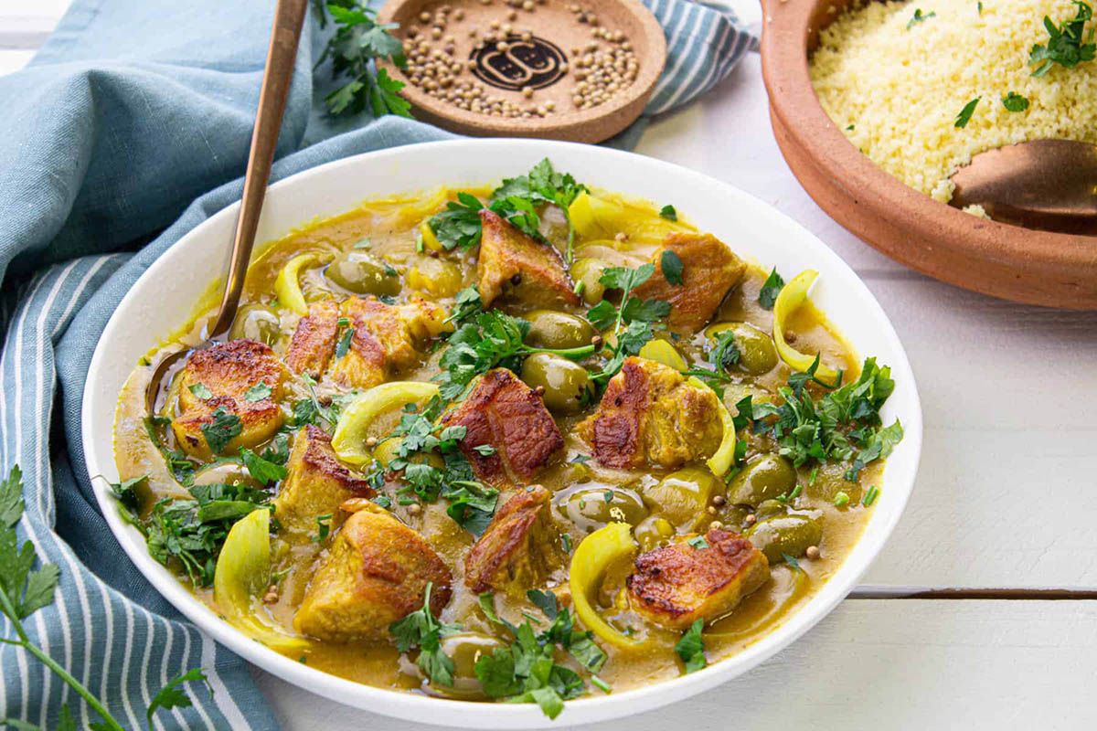 Mijoté de Porc aux Olives et au Cumin