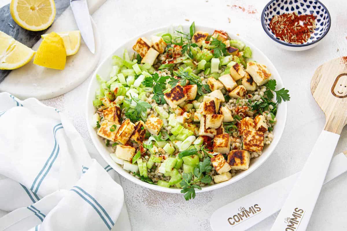 Taboulé Libanais & Halloumi Rôti