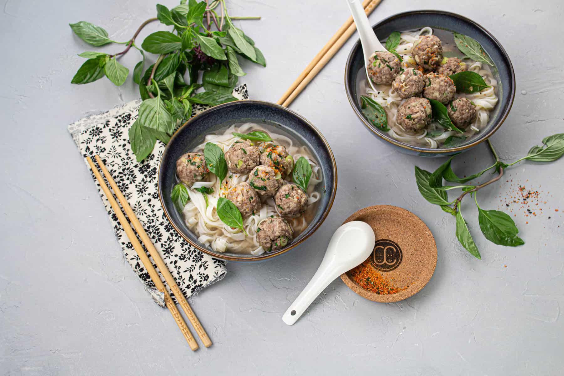 Pho & Boulettes de Bœuf