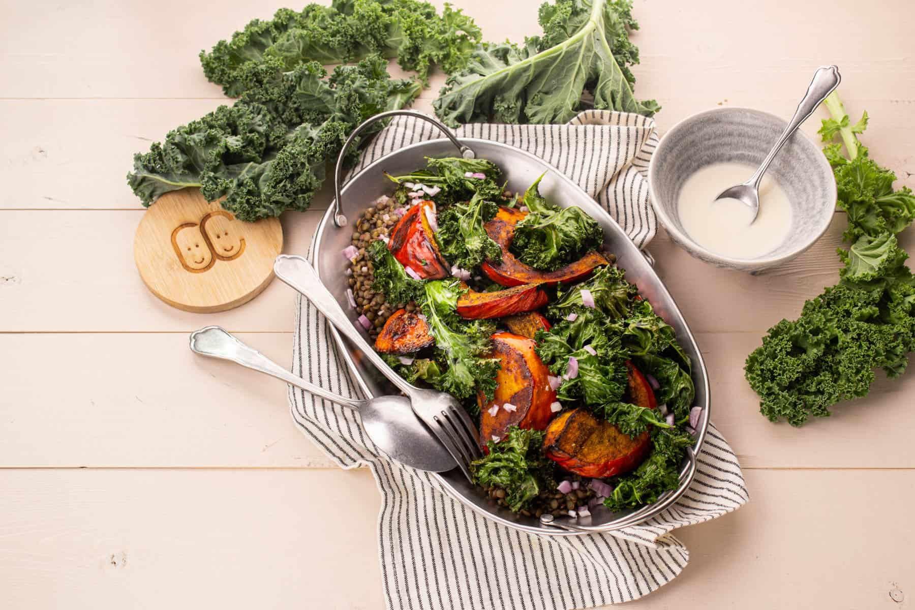 Lentilles, Potimarron & Kale