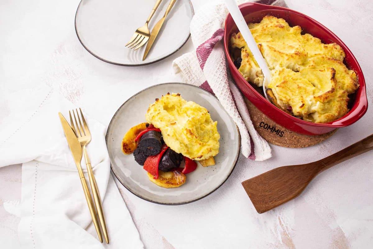 Parmentier Boudin Noir & Piquillos