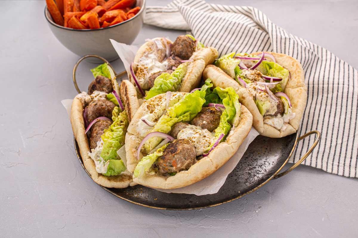 Pitas aux Boulettes
