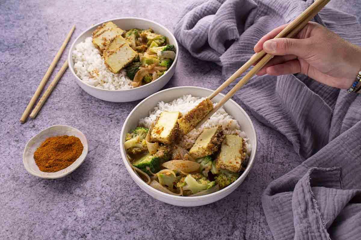 Tofu Pané & Curry Japonais