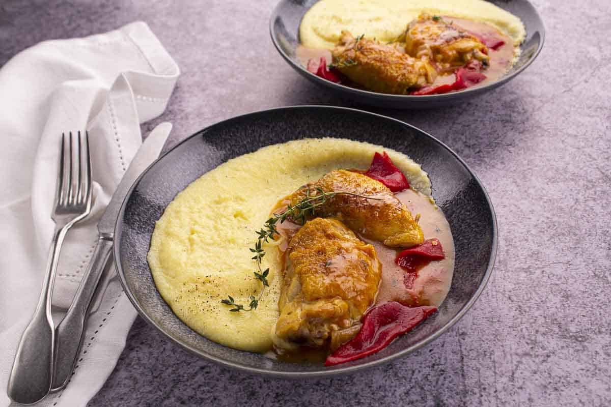 Poulet aux Piquillos & Polenta Crémeuse