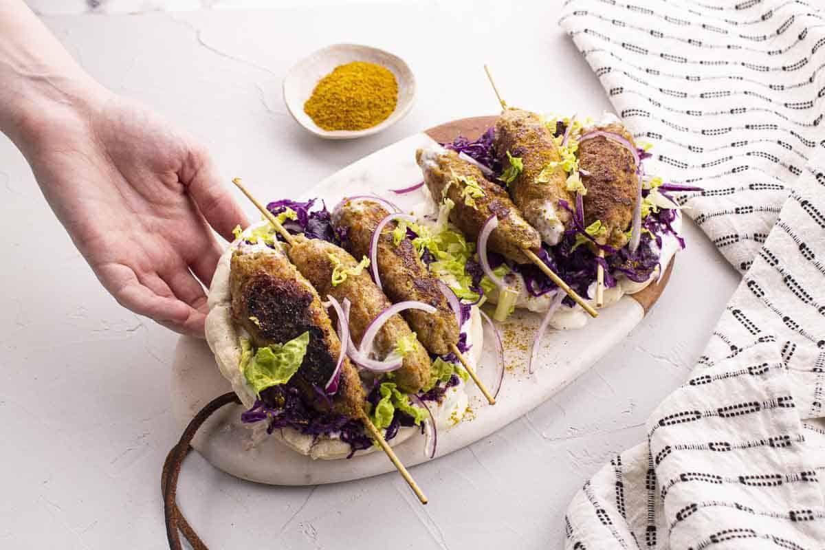 Pitas aux Keftas de Poulet