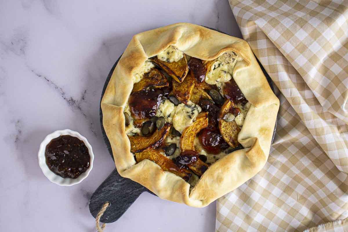 Tarte Rustique Butternut Fourme & Confit de Figue