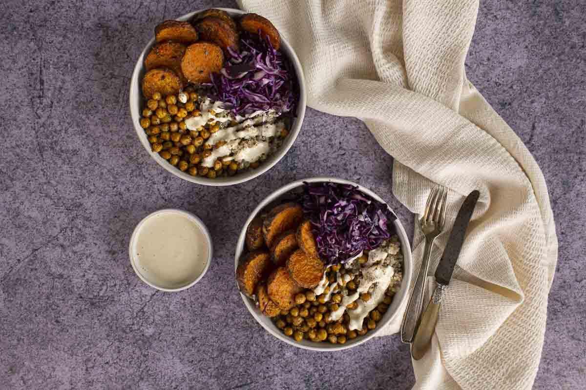 Buddha Bowl Patate douce & Pois Chiches Épicés