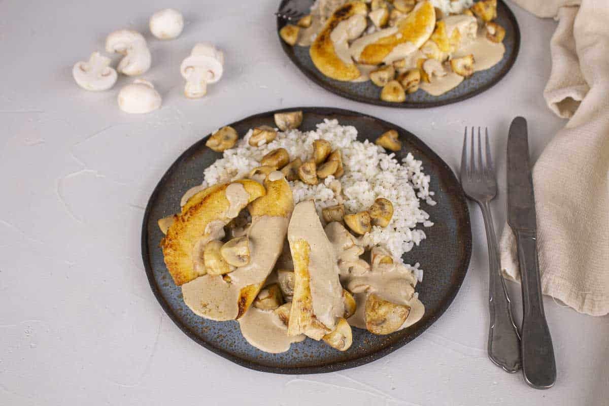 Poulet Sauce Crémeuse aux Cèpes - Recette - Les Commis
