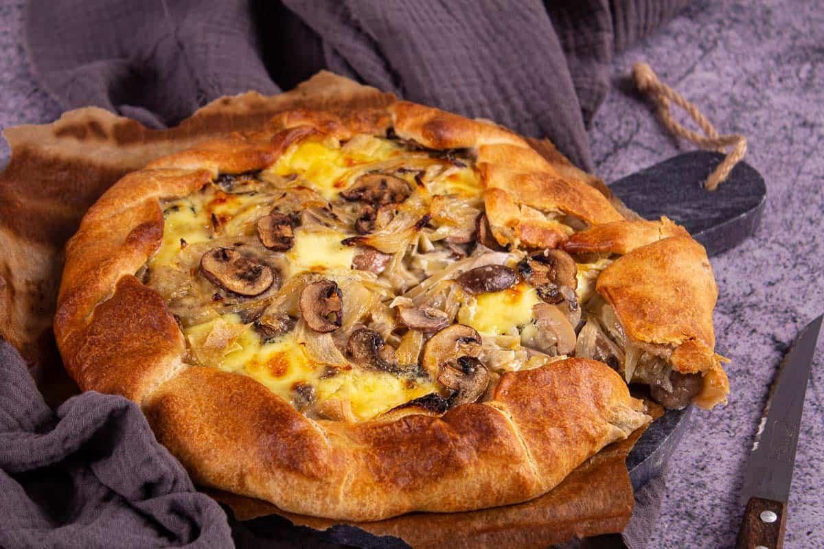 Tarte Rustique Champignons et Morbier
