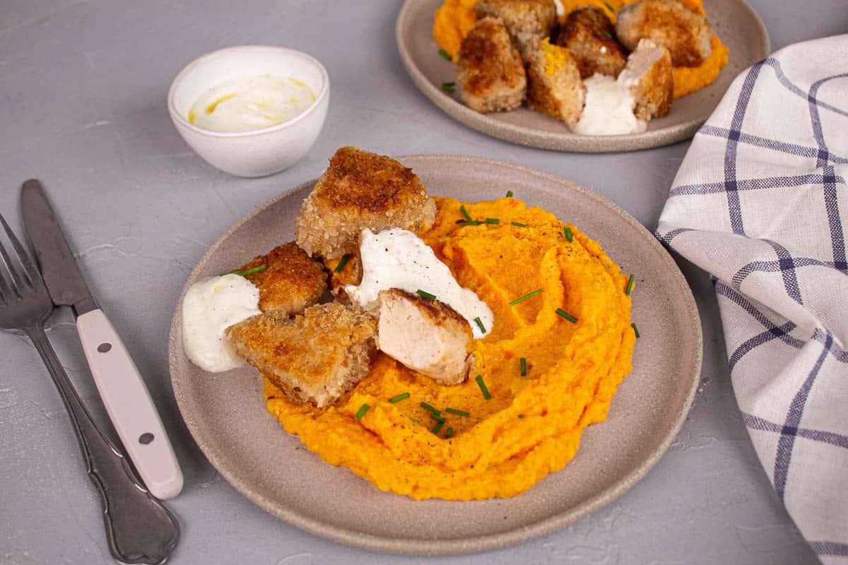 Nuggets de Poulet Maison & Purée de Légumes