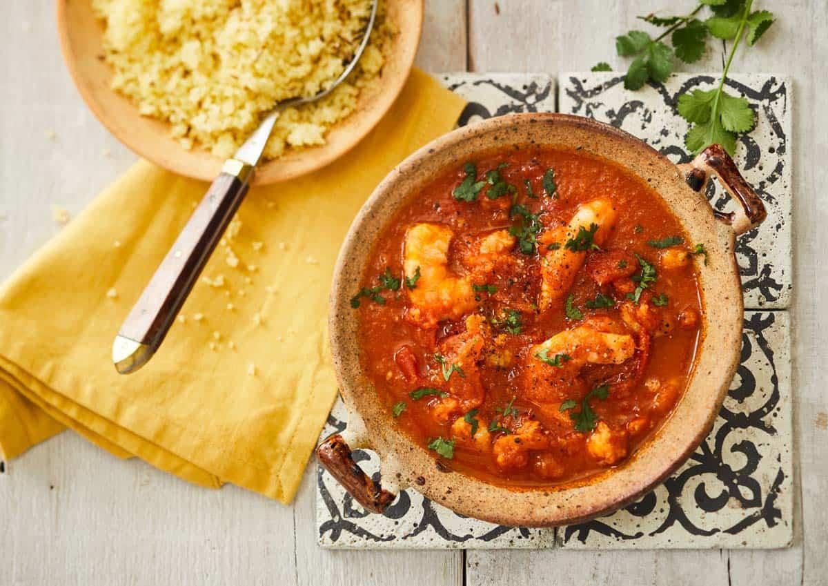 Crevettes à la Chermoula