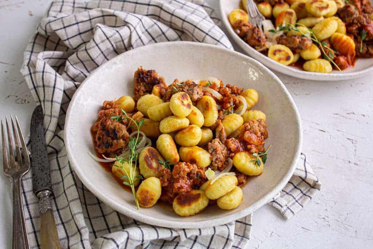 Gnocchis à la Bolognaise