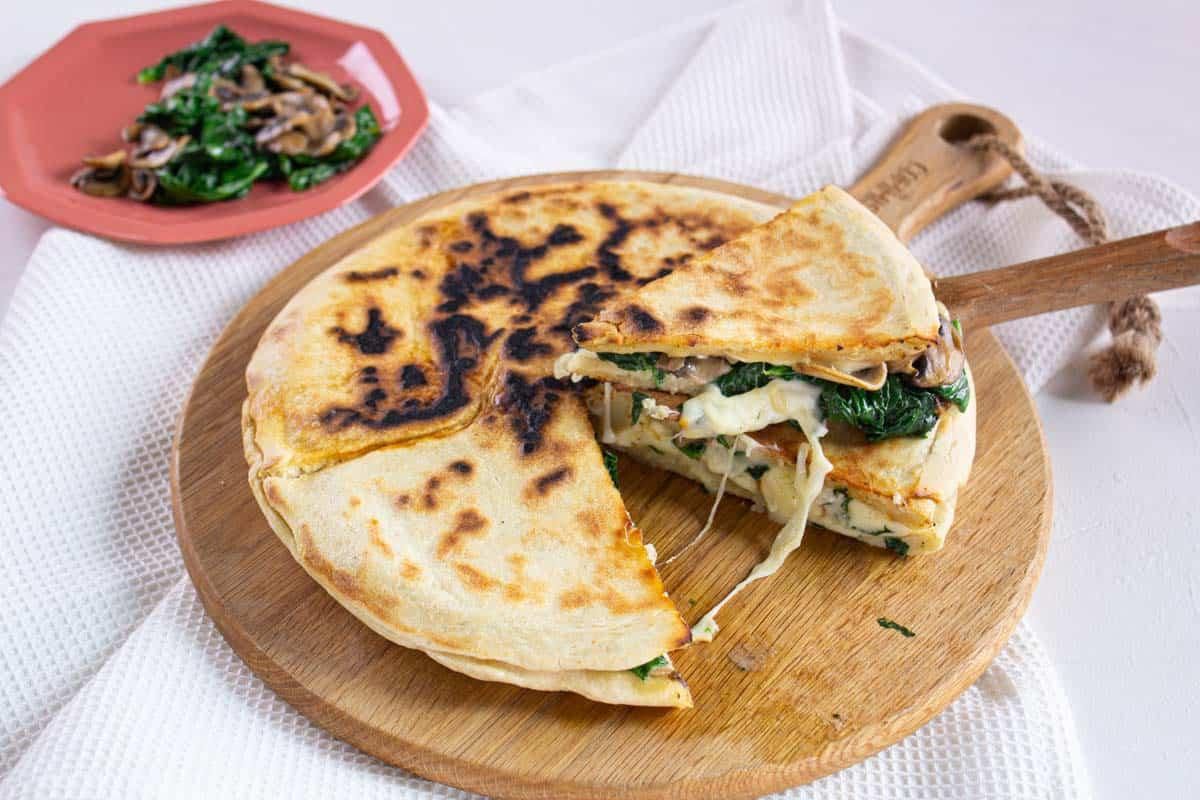 Fougasse Scamorza Épinards & Champi de Luana