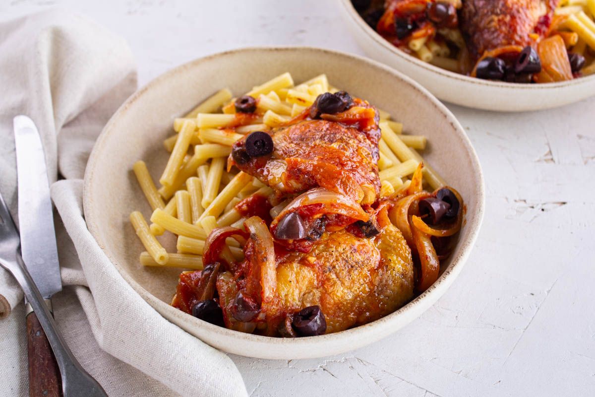 Poulet Cacciatore aux Olives