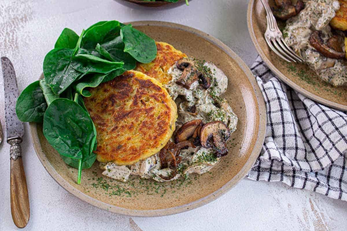 Röstis de Pommes de Terre & Champignons
