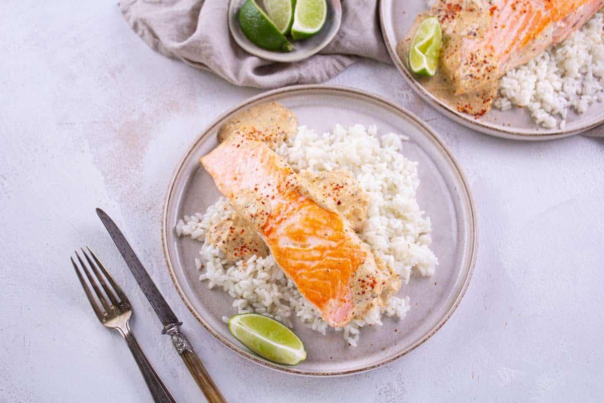Saumon Cajun & Riz