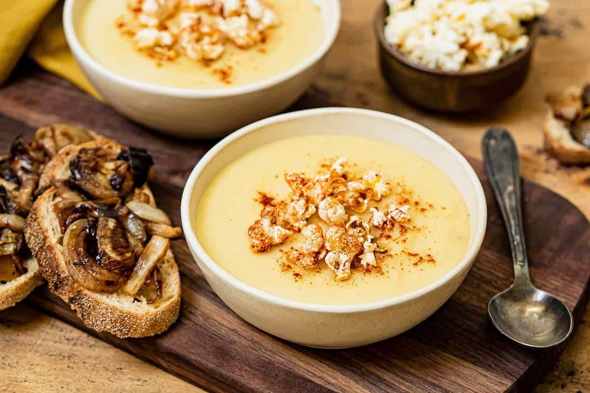 Velouté de Panais & Pop-corn Paprika
