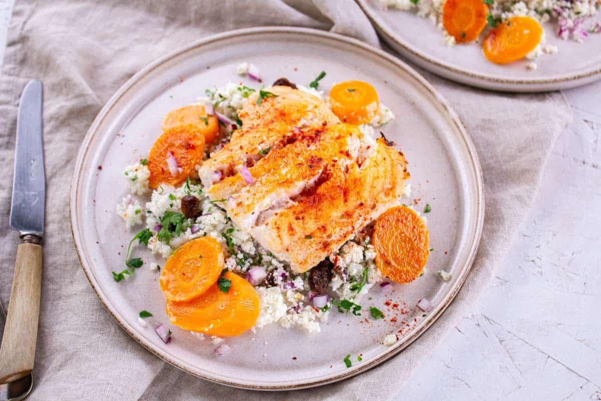 Poisson de la Criée & Taboulé de Chou-Fleur