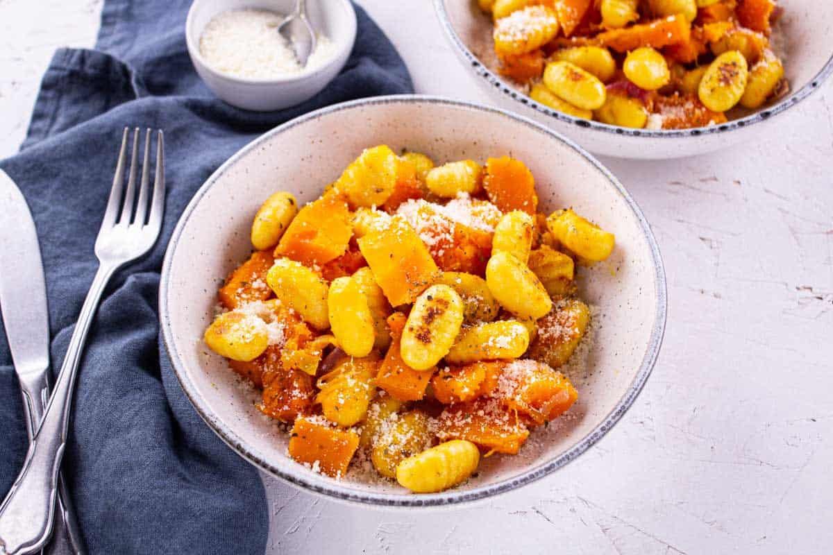 Gnocchi au Butternut, Parmesan et Citron