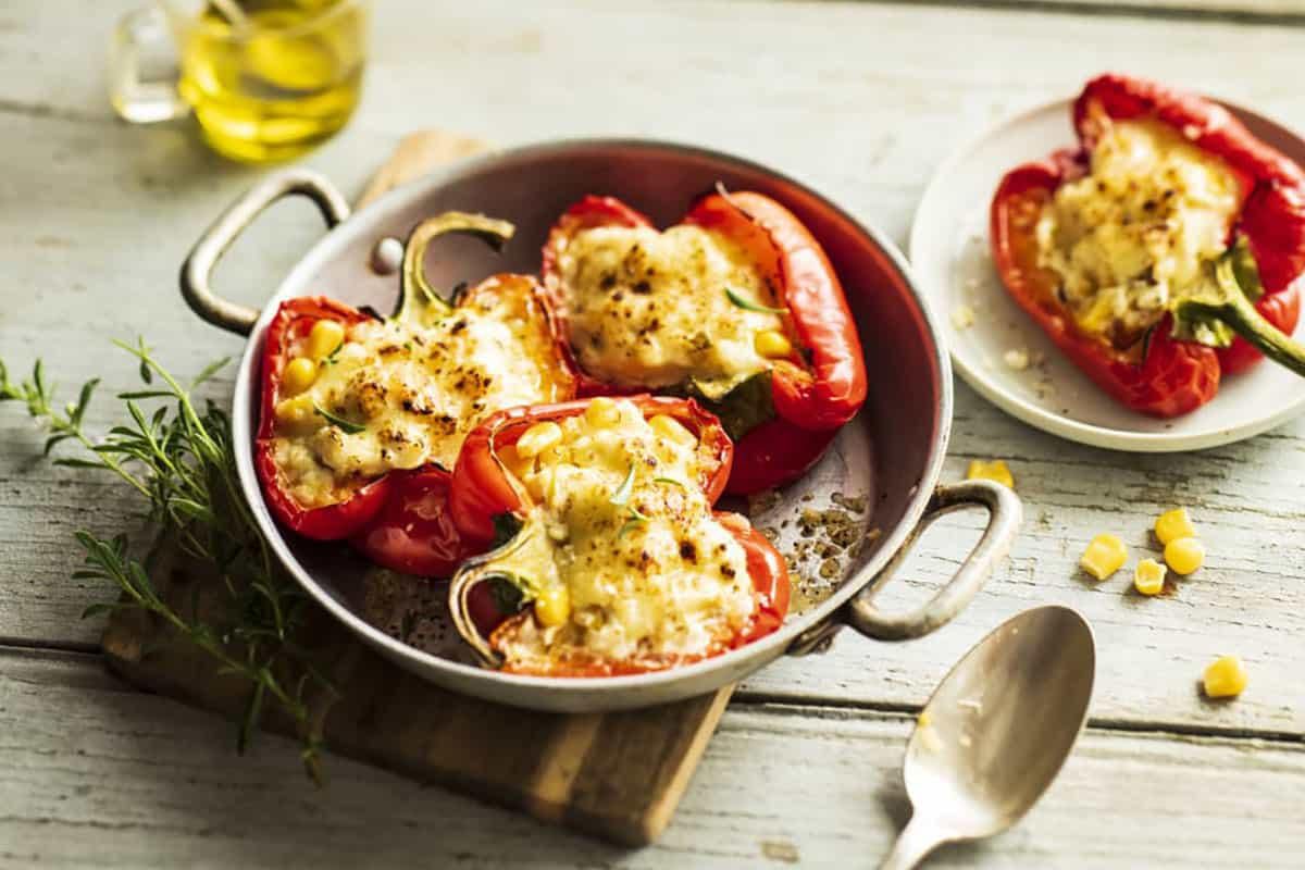 Morrones Rellenos de Maïz (Poivron Farci au Maïs)