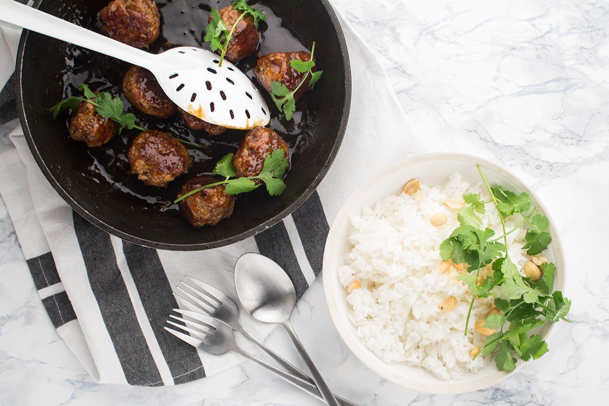 Boulettes de Porc Laquées à la Sauce Teriyaki