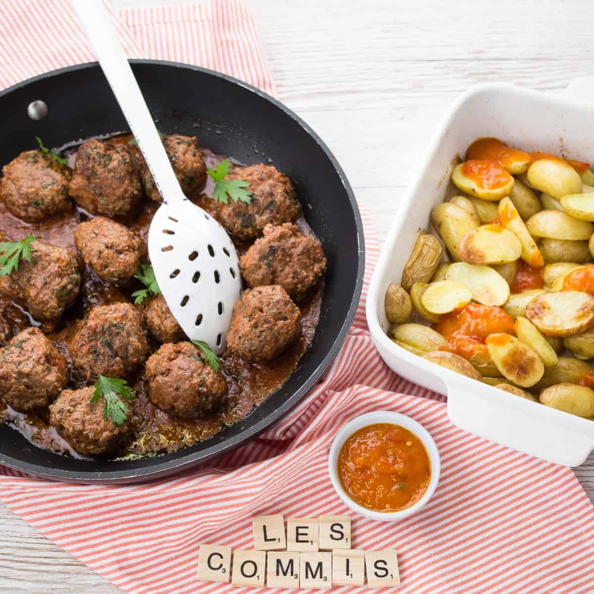 Boulettes de Bœuf & Patatas Bravas