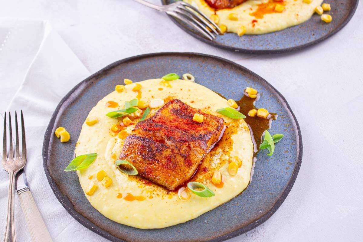 Poisson au Paprika & Crème de Maïs