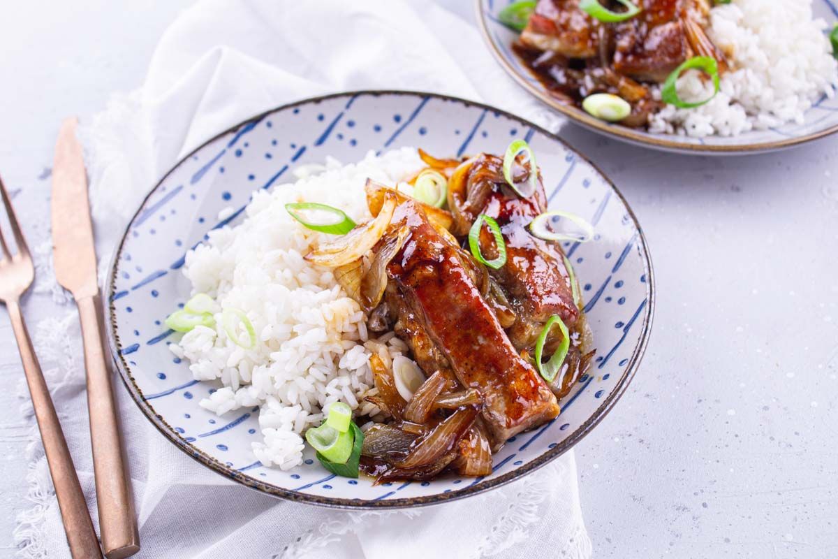 Travers de Porc Teriyaki & Riz de Camargue