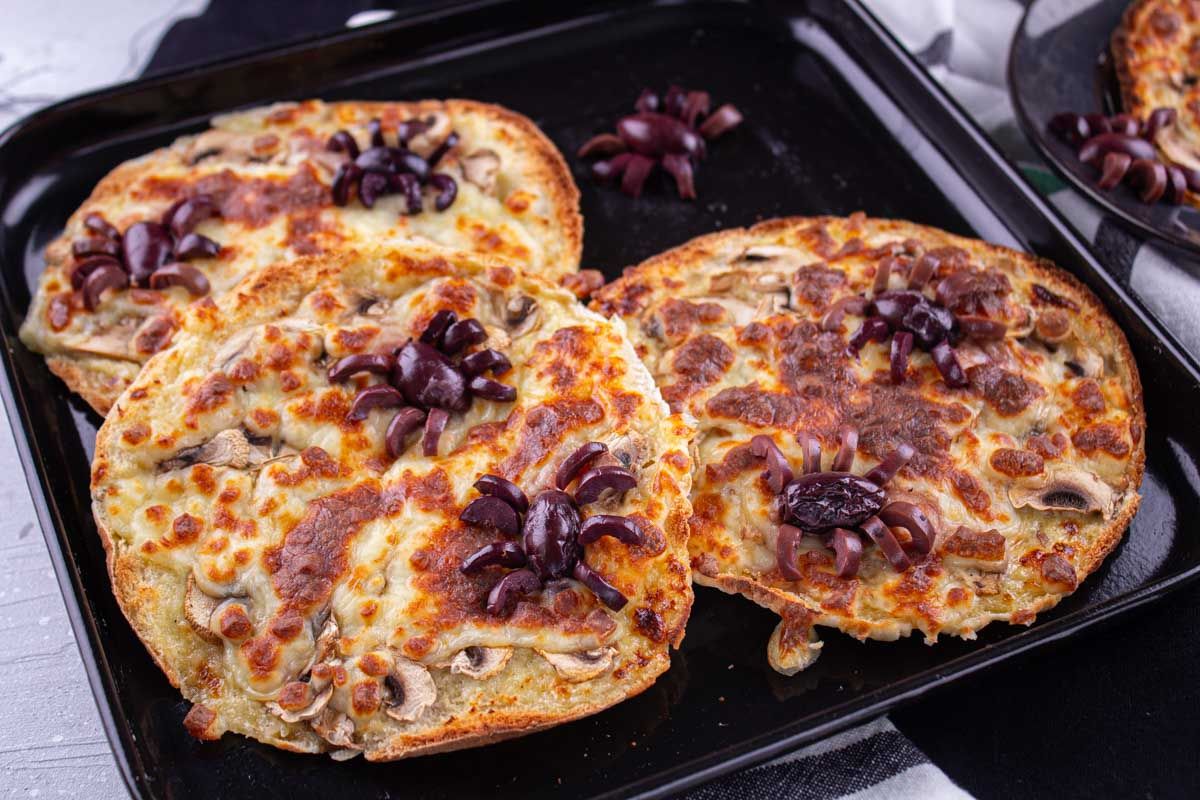 Pita Pizzaraignée d'Halloween