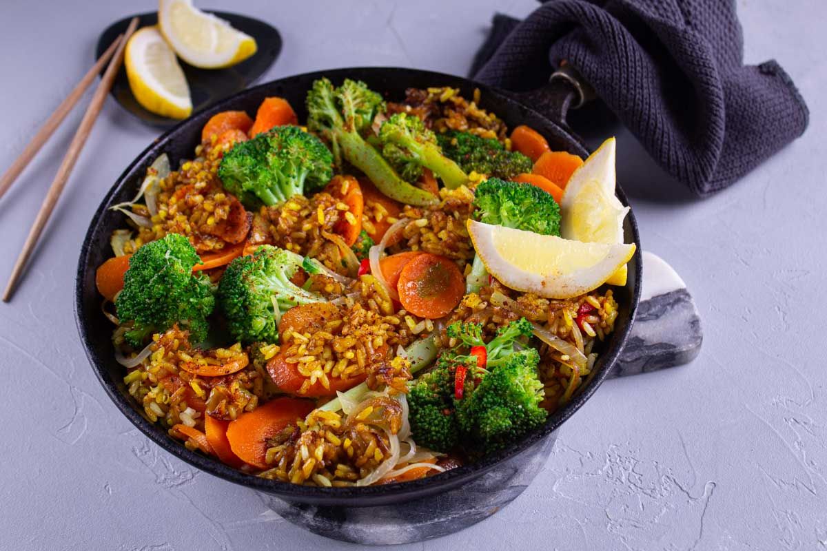 Riz sauté au Broccolini