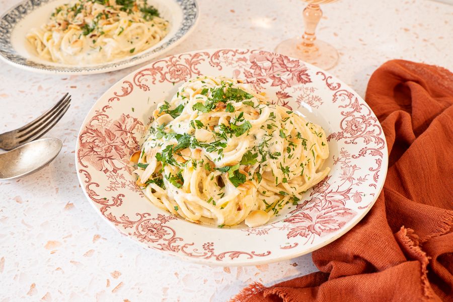 Spaghetti façon Alfredo au Chou-fleur