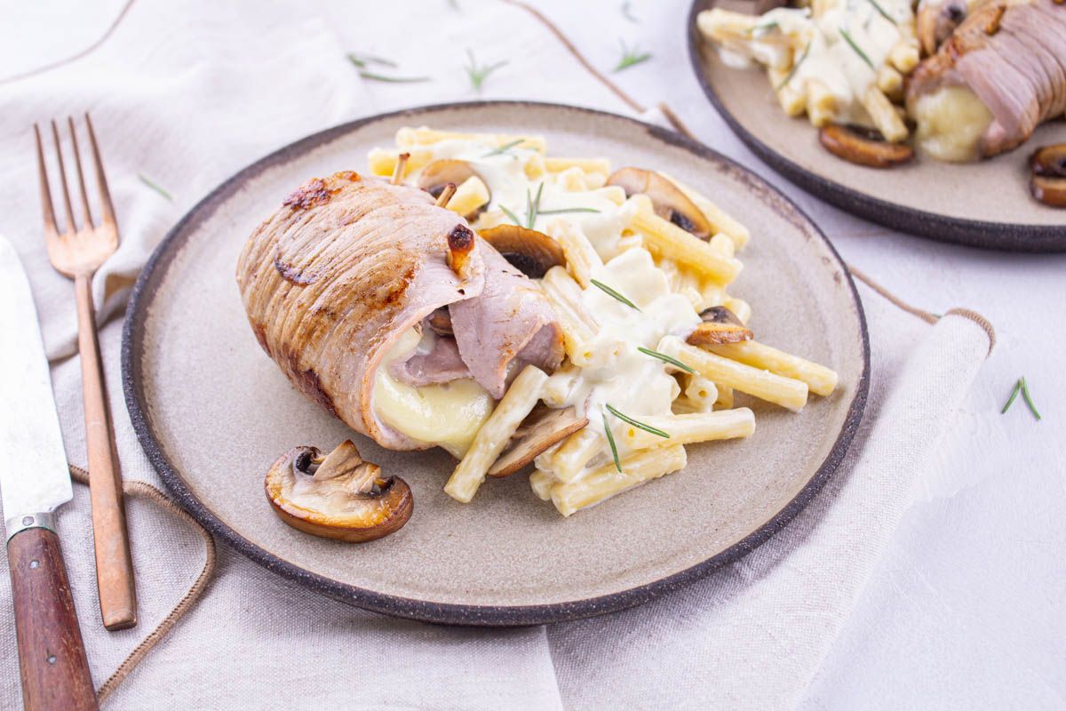 Involtini de Veau Crème de Champignons