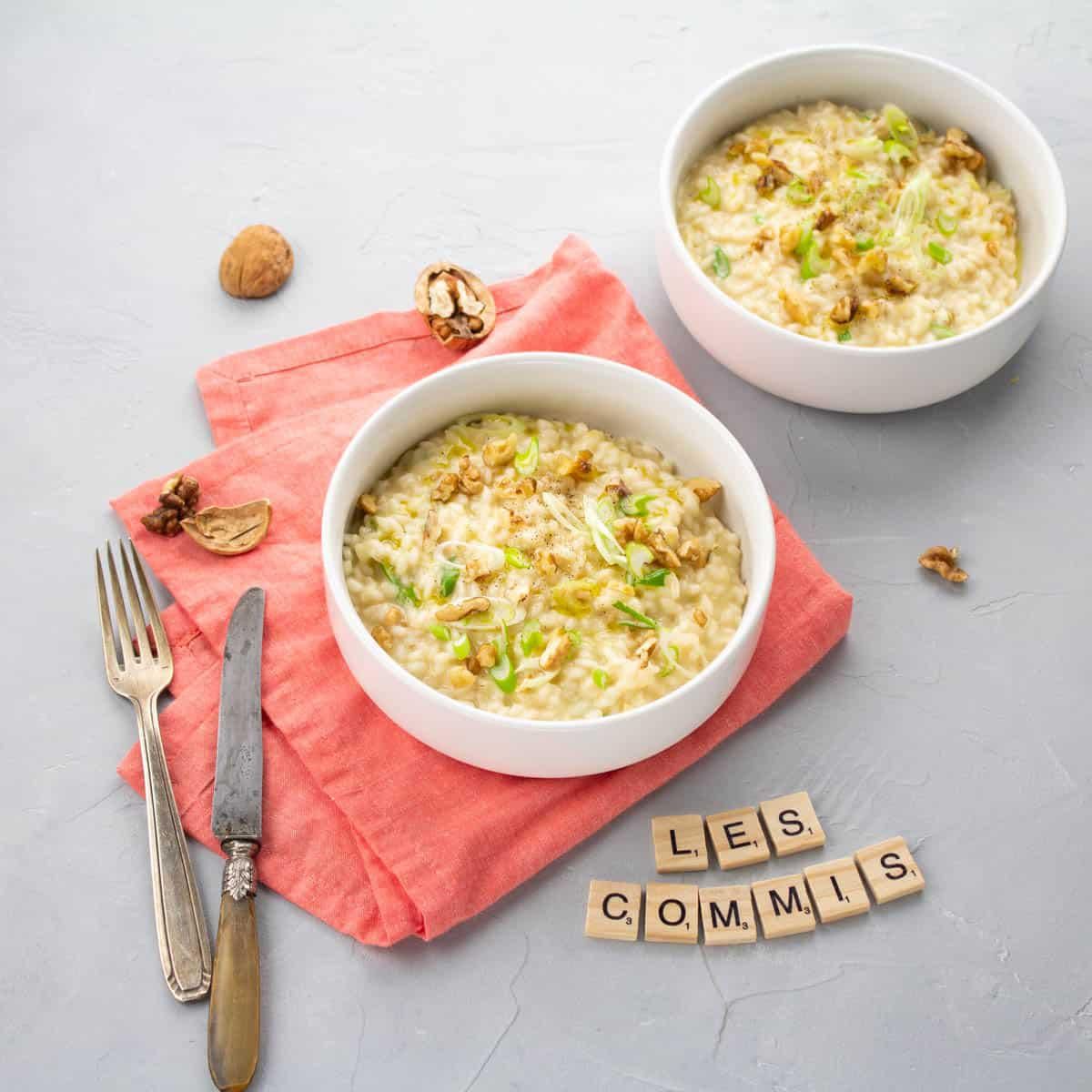 Risotto Bianco aux Noix & Cébette