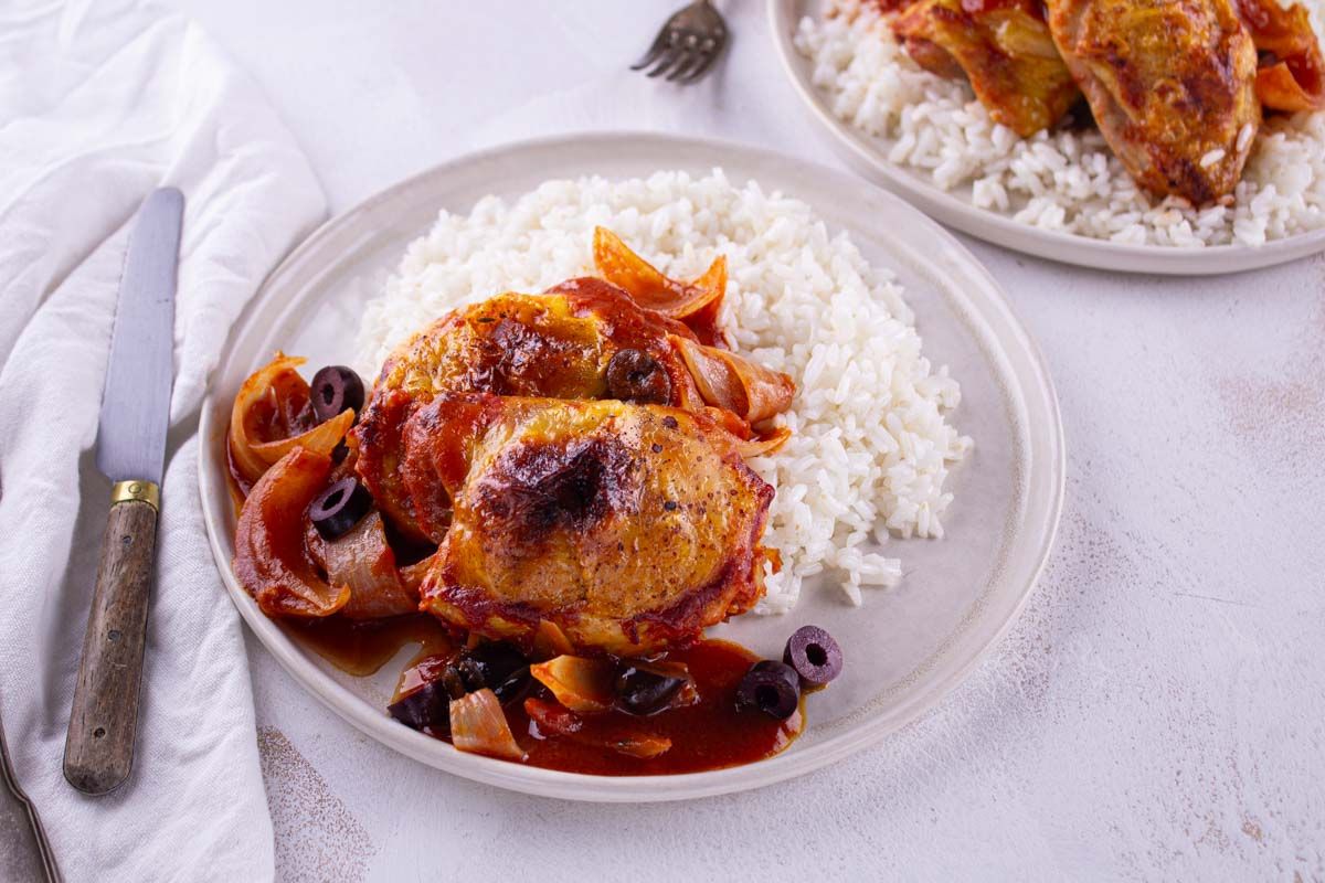 Poulet Cacciatore et Riz de Camargue