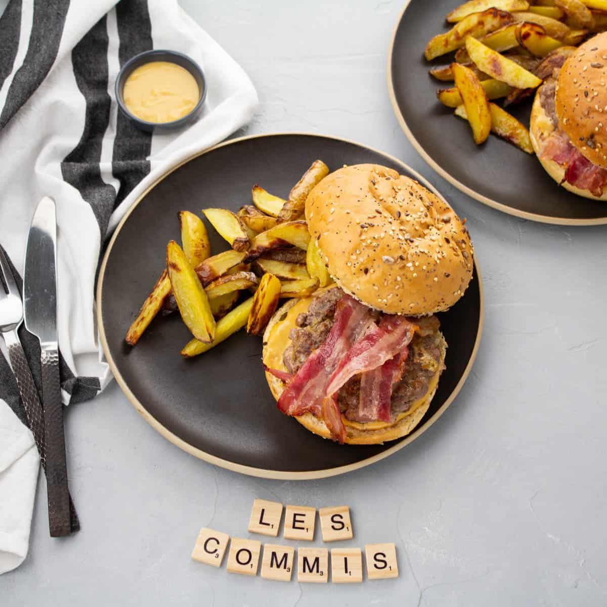 Burger Bacon Cheddar & Frites Maison