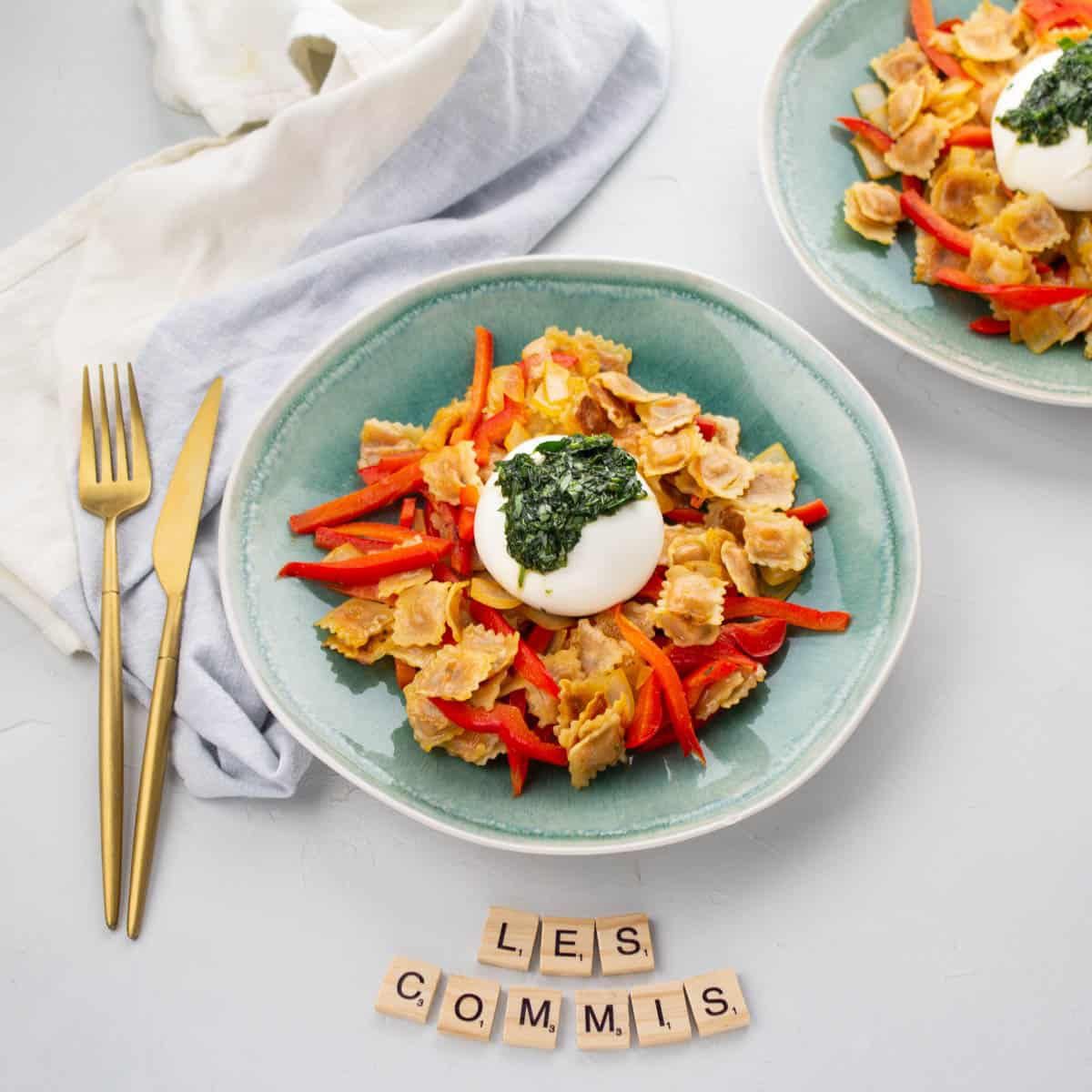 Ravioles Poêlées & Mozzarella Crémeuse
