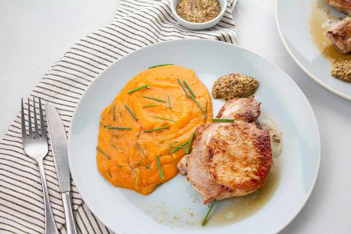 Échine de Porc & Purée de Carottes