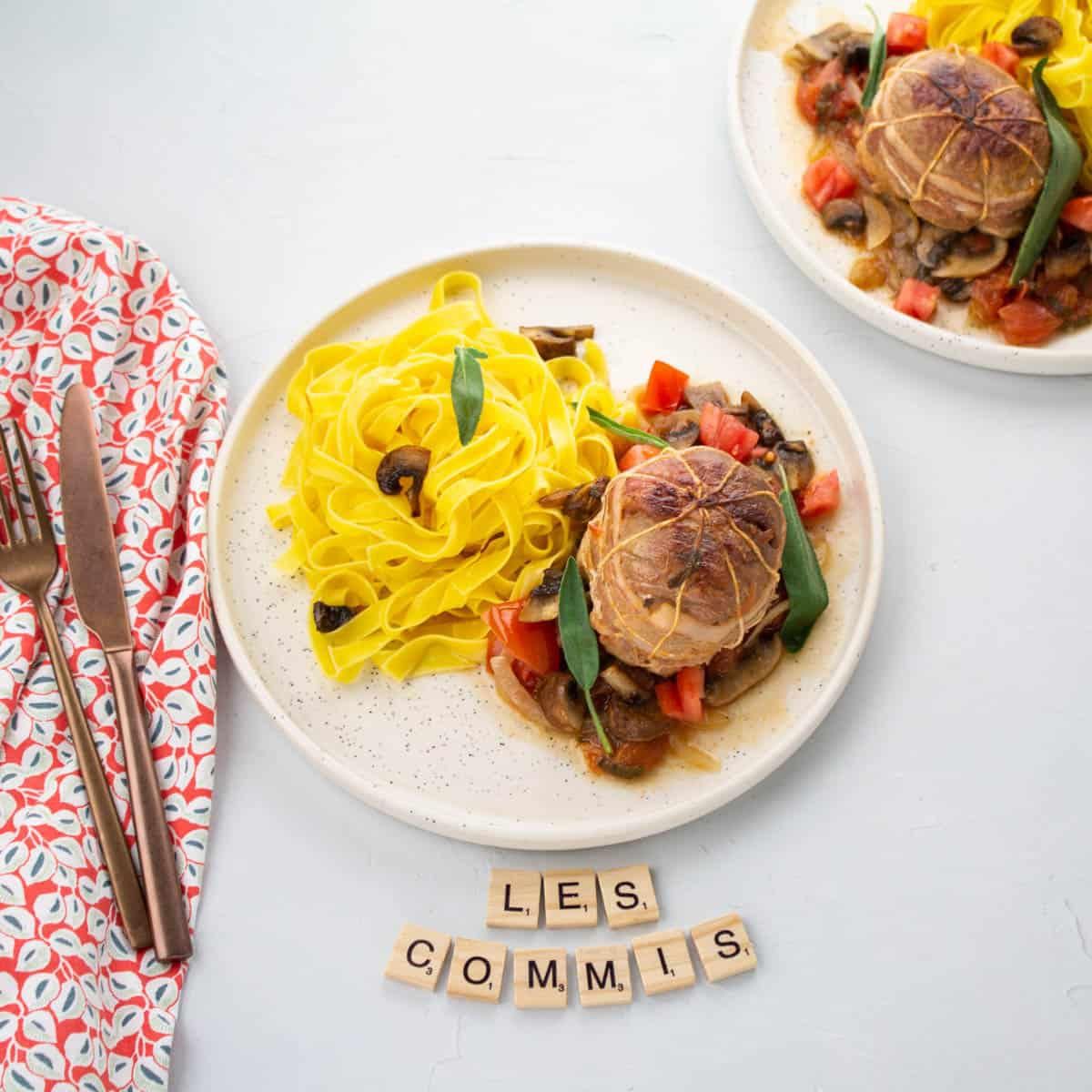 Paupiettes de Veau à la Sauge