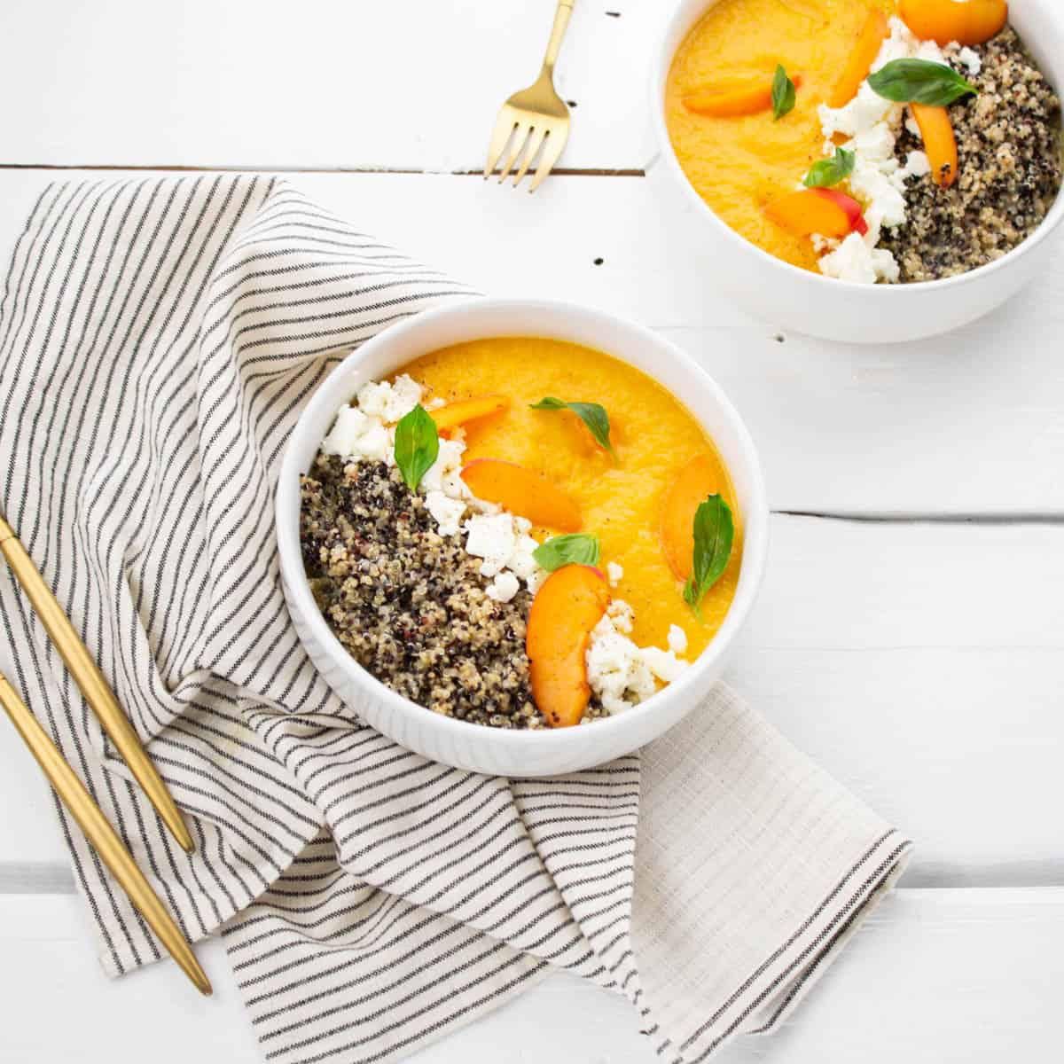 Gaspacho Frappé Melon-Abricot & Quinoa