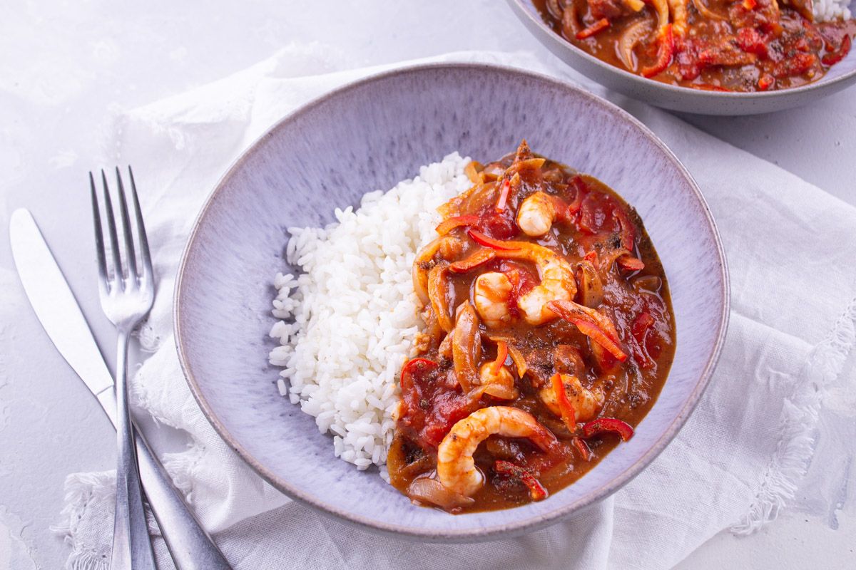 Crevettes Tikka Masala & Riz de Camargue