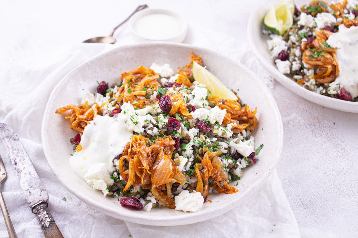 Moujadara Libanaise à la Feta