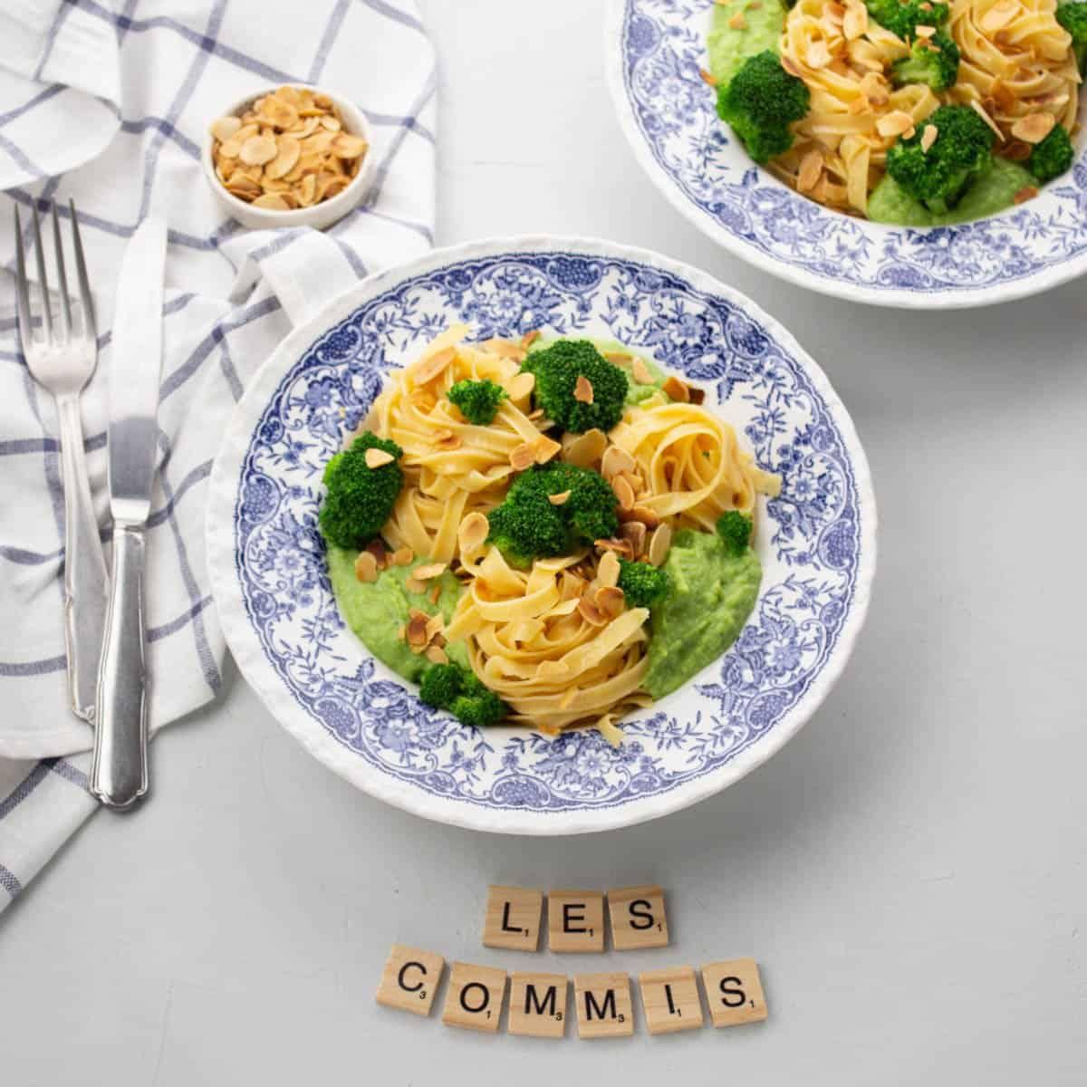 Tagliatelles de Lentilles Corail & Crème de Brocoli