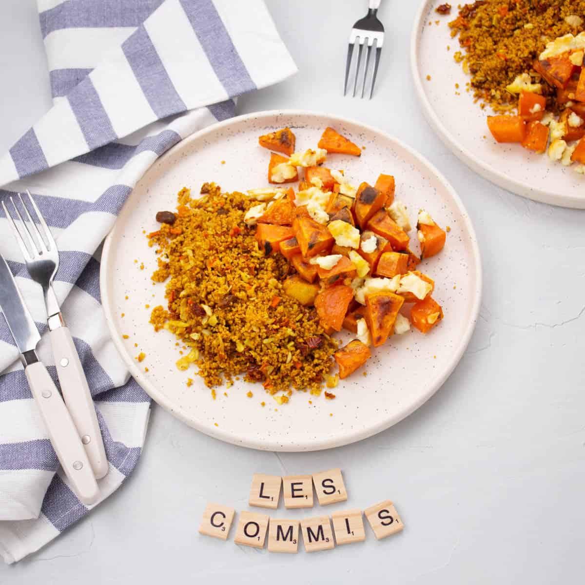 Patate Douce-Feta Rôties