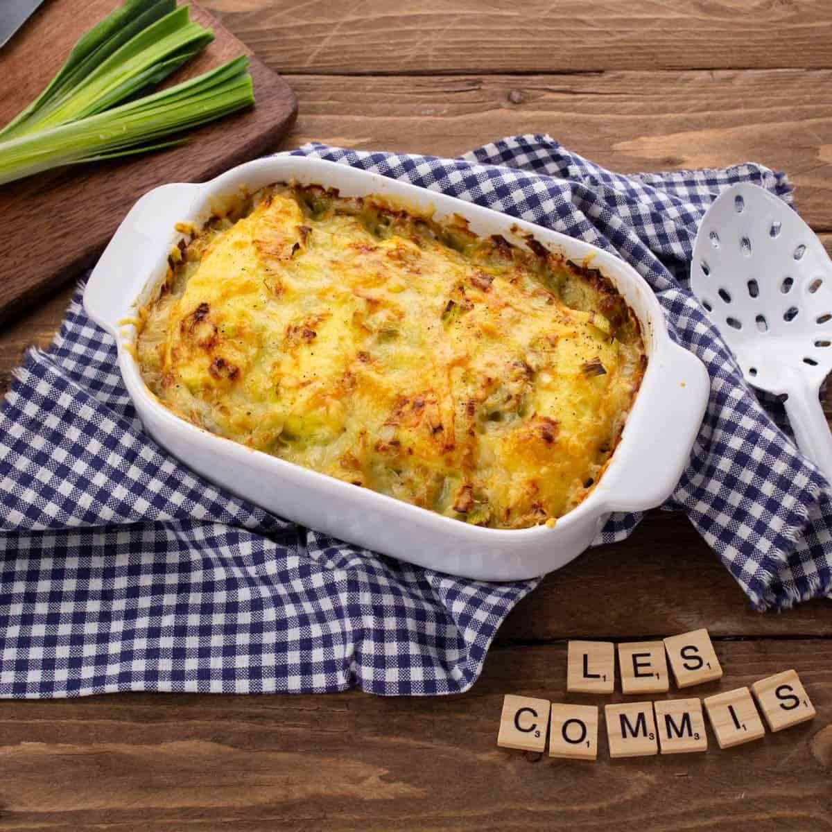 Gratin de Quenelles & Poireaux Crémeux