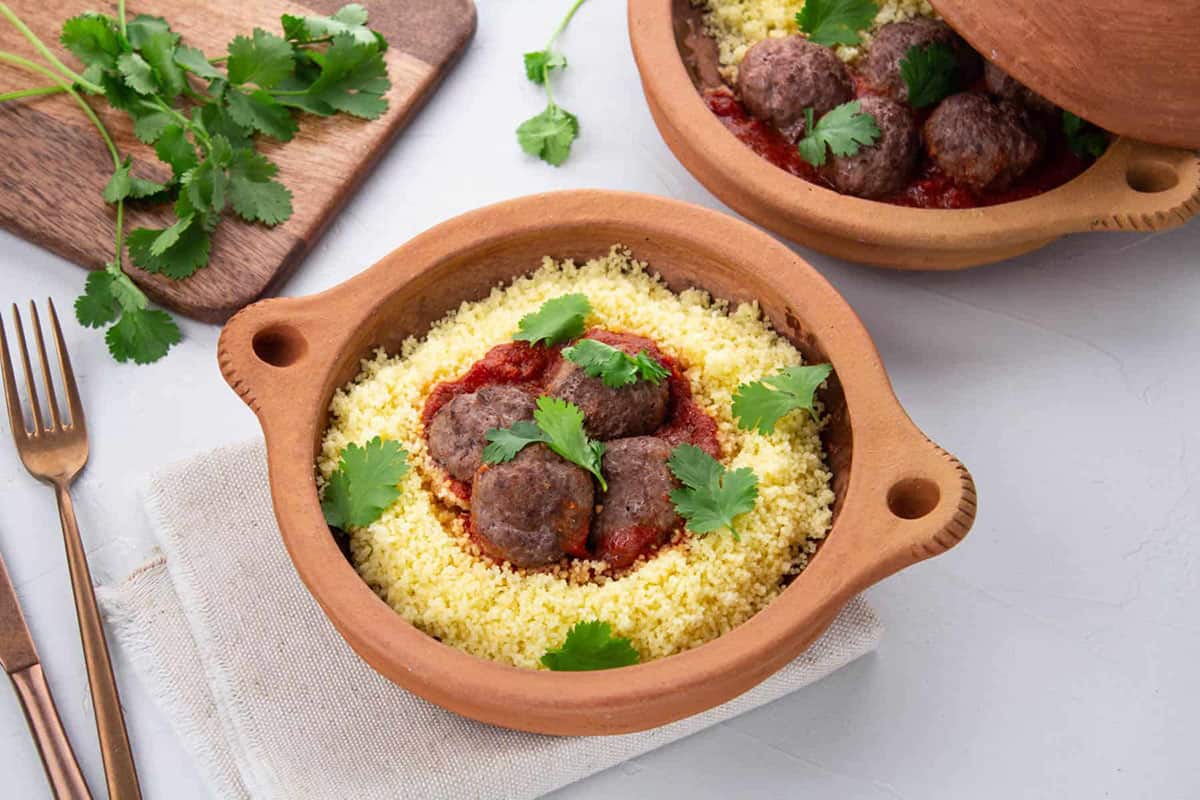 Boulettes de Bœuf à la Tomate & Semoule Semi-Complète