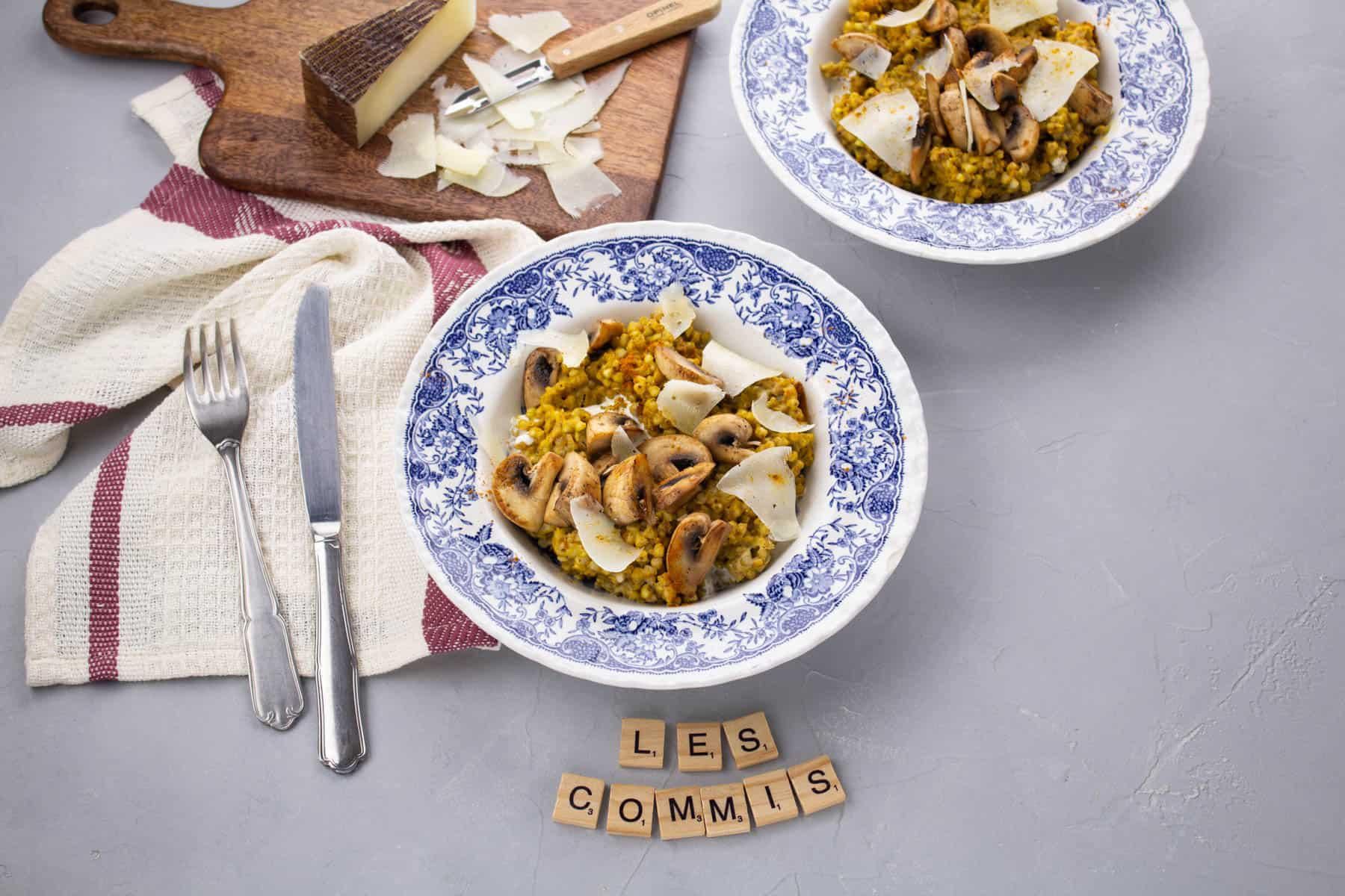 Risotto de Sarrasin, Champis & Pecorino